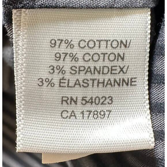 Banana Republic Men's Stretch Striped Button Up Shirt Gray Size Medium 15- 15.5 - Picture 6 of 7